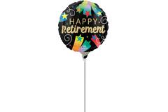 Foil Balloon – Mini – "HAPPY Retirement" – 23 cm